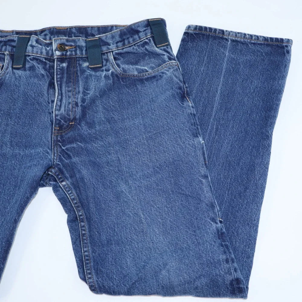 Kitanica Mens Tactical Denim Jeans Made in USA Dark Wash Straight Leg Size 36x30